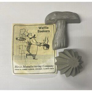 Tart Shell & Mushroom Rosette Iron Mold Made By Kalikus Hirco USA LOT 2